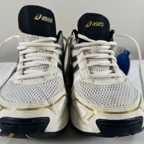 ASICS GEL-180TR White/Black/Gold Men’s Cross Training Gym Shoes Sneakers Size 9 - Picture 1 of 16